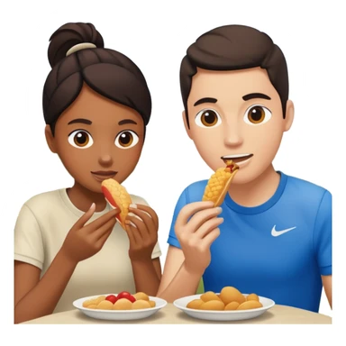 i want two person nicke eatche athore sticker