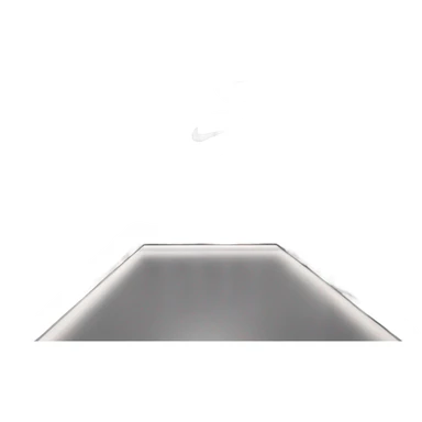 Nike store with black exterior and black Nike swoosh and Nike products inside sticker