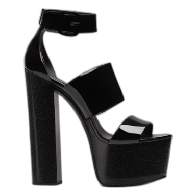 Ysl heel sandal TRIBUTE PLATFORM SANDAL black PATENT LEATHER sticker