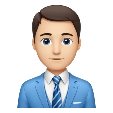 un recruteur à son bureau (l'image est tourné de 3/4) je veux une image qui soit de 3/4
 sticker