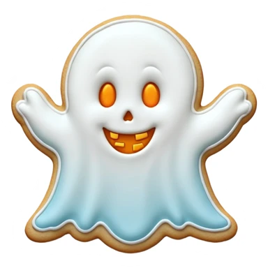 halloween ghost cookie sticker