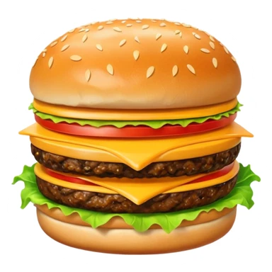 A single burger image for my food vertical in the super app sticker