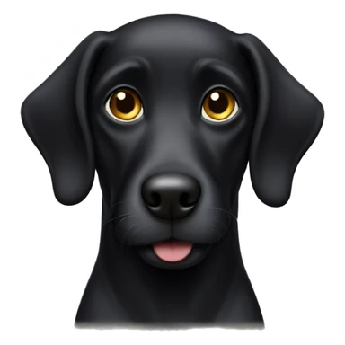 Jewish black dog sticker
