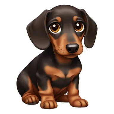 dachshund teckel puppy sticker