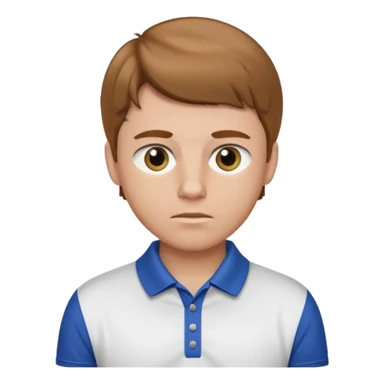 A GOLF PLAYER YOUNG MAN LIGTH BROWN HAIR sticker