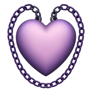 pastel goth black heart with chains sticker
