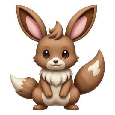 Buneary-Lopunny-Eevee-Minccino-fusion sticker