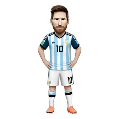 messi argentina free kick sticker