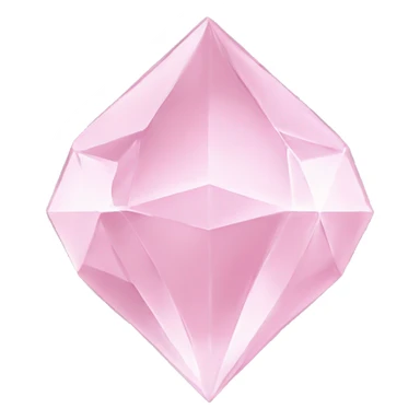 Cœur en diamant rose pale sticker