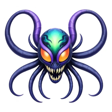 Abstract Venom-Lunala-ET-hybrid-fantasy-creature sticker