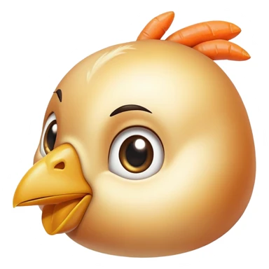 Chicken and carrots emitting a gentle golden glow that flows toward a healthy eye and smooth skin. The foods represent vitamin A sources while the eye and skin show the benefits of this nutrient, with a soft, non-creepy design. sticker