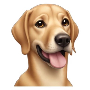 dog duck face sticker