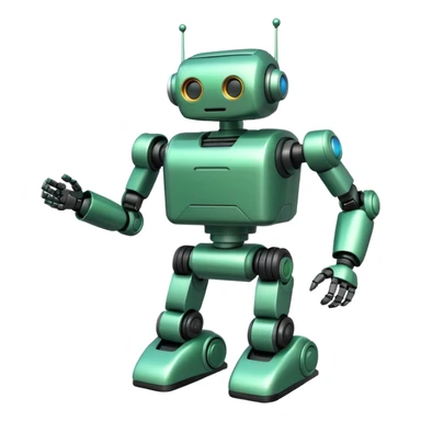 Jet-arm green,Toy Robot. sticker