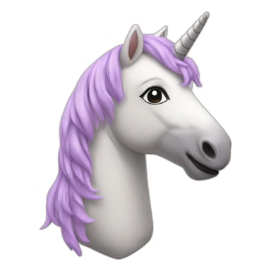 A stuffed unicorn soft toy sticker