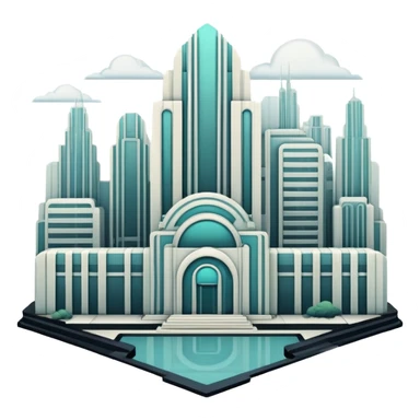 Dystopian Aesthetic Scenery Deco sticker