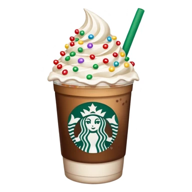 Iced Christmas Starbucks coffee sticker