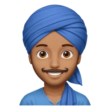 Sardar boy wearing turban  sticker
