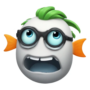 Un poisson gamer sticker