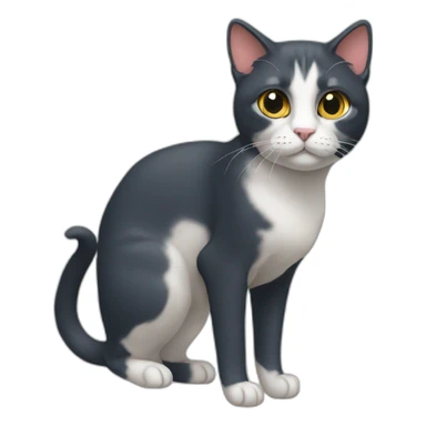 Cat tricolor sticker