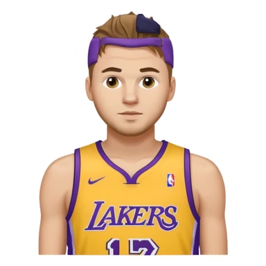 Luka Doncic Lakers jersey sticker