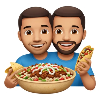 Drake eating a chipotle burrito bowl sticker