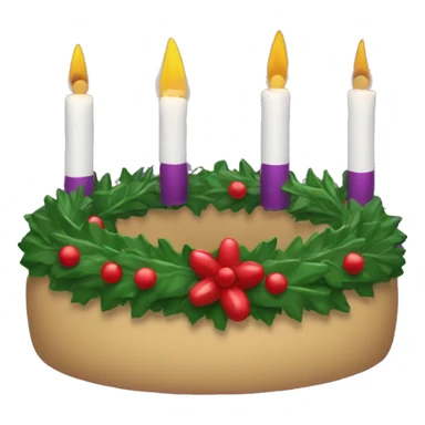 Advent wreath sticker