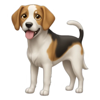 Chien à coté d'un chat sticker