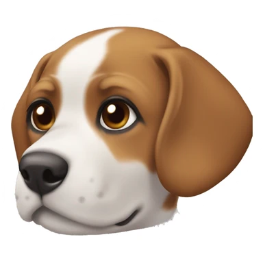 Try color beagle with brown eyes ￼ sticker