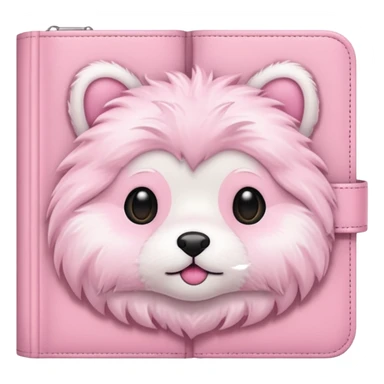 Furry Baby Pink Diary sticker