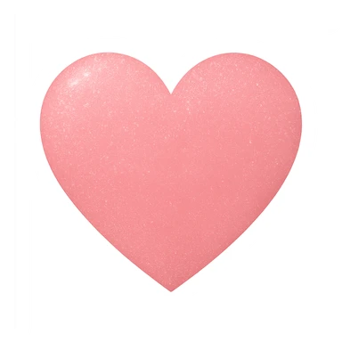 heart with a subtle glitter overlay, clean digital illustration sticker