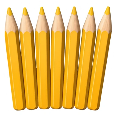 A row of pencils sticker