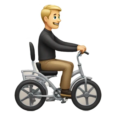 guy in a wheelcair sticker