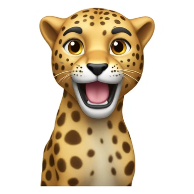 Enthusiastic dedication cheeta finance  sticker