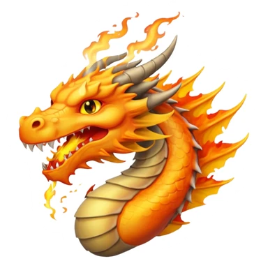 Dragón tirando fuego sticker