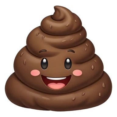 Poop with a smile sticker