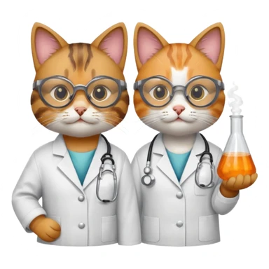 Chemist cats sticker