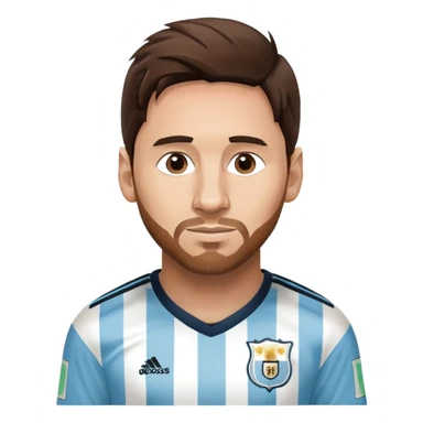 Lionel Messi soccer player in Argentina jersey number 10 sticker
