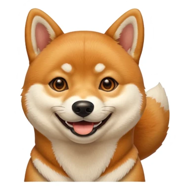 happy shiba inu sticker
