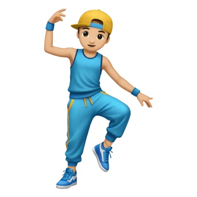 street dancer boy sticker