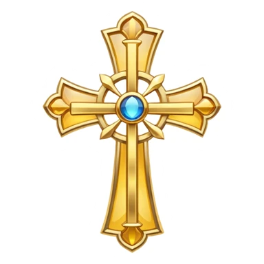 Eastern Orthodox cross. Transparent bakgrund. sticker