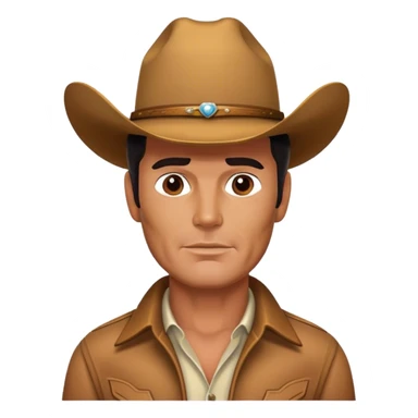 james garner cowboy sticker