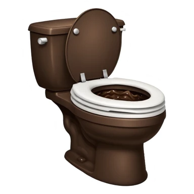 Poop in a unicorn inside a toilet sticker