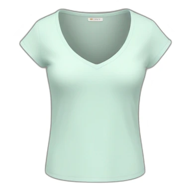 v-neck top sticker