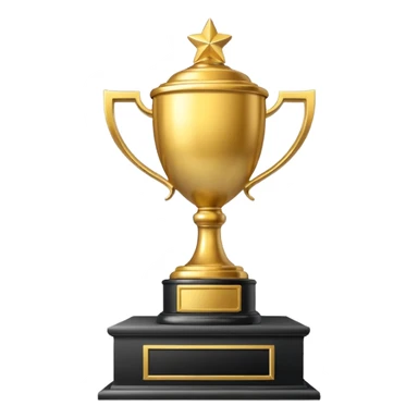 trophy on a winners podium sticker