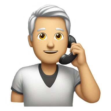 Un homme tenant un téléphone  sticker