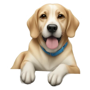 Dog in a pool sticker