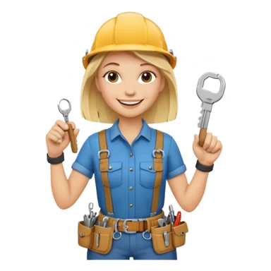 blonde locksmith sticker