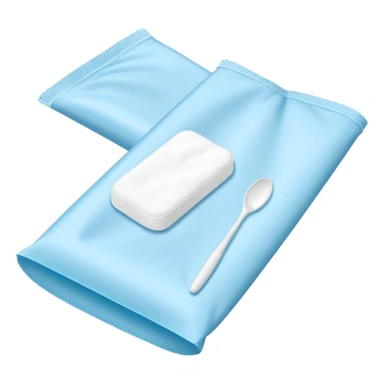 disposable gloves, cotton pads and swabs lying on a table sticker