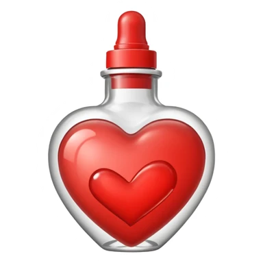 Heart shaped foundation bottle  sticker