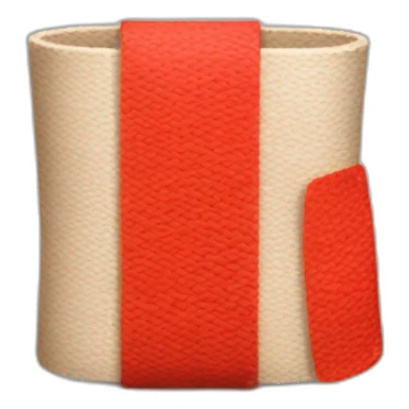 the bandage is red sticker